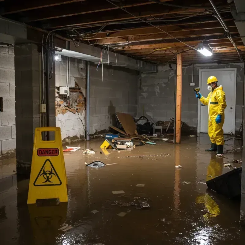 Flooded Basement Electrical Hazard in Bell Gardens, CA Property